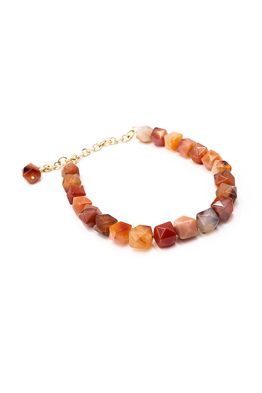 Love Beaded Carnelian Chocker