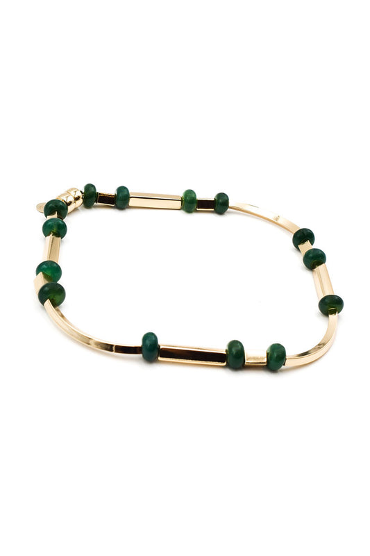 Gold and green chocker