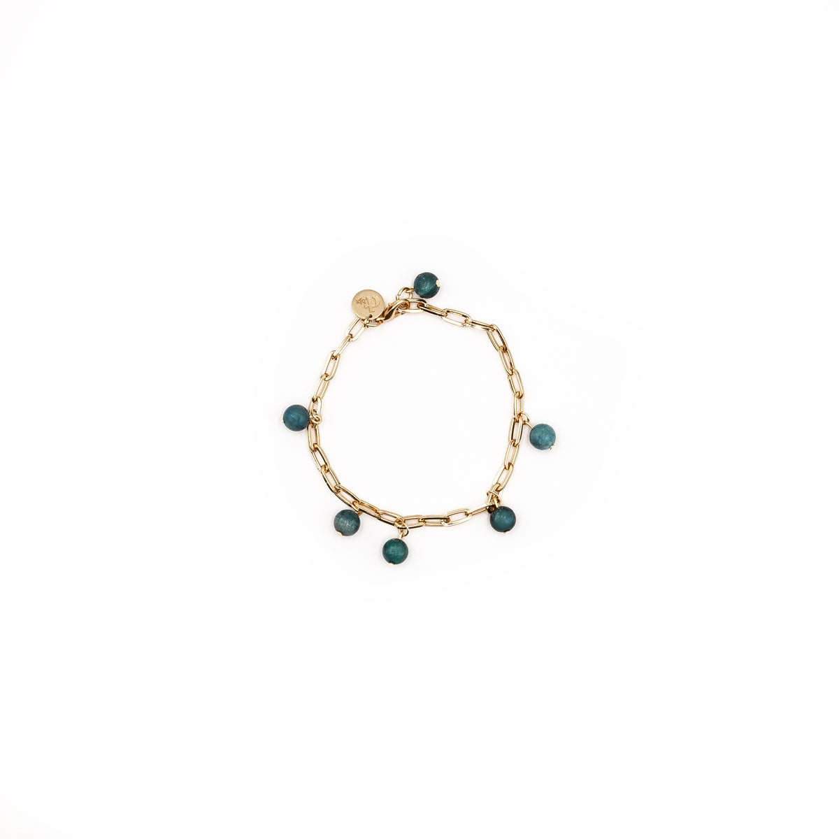 Apatite charms bracelet