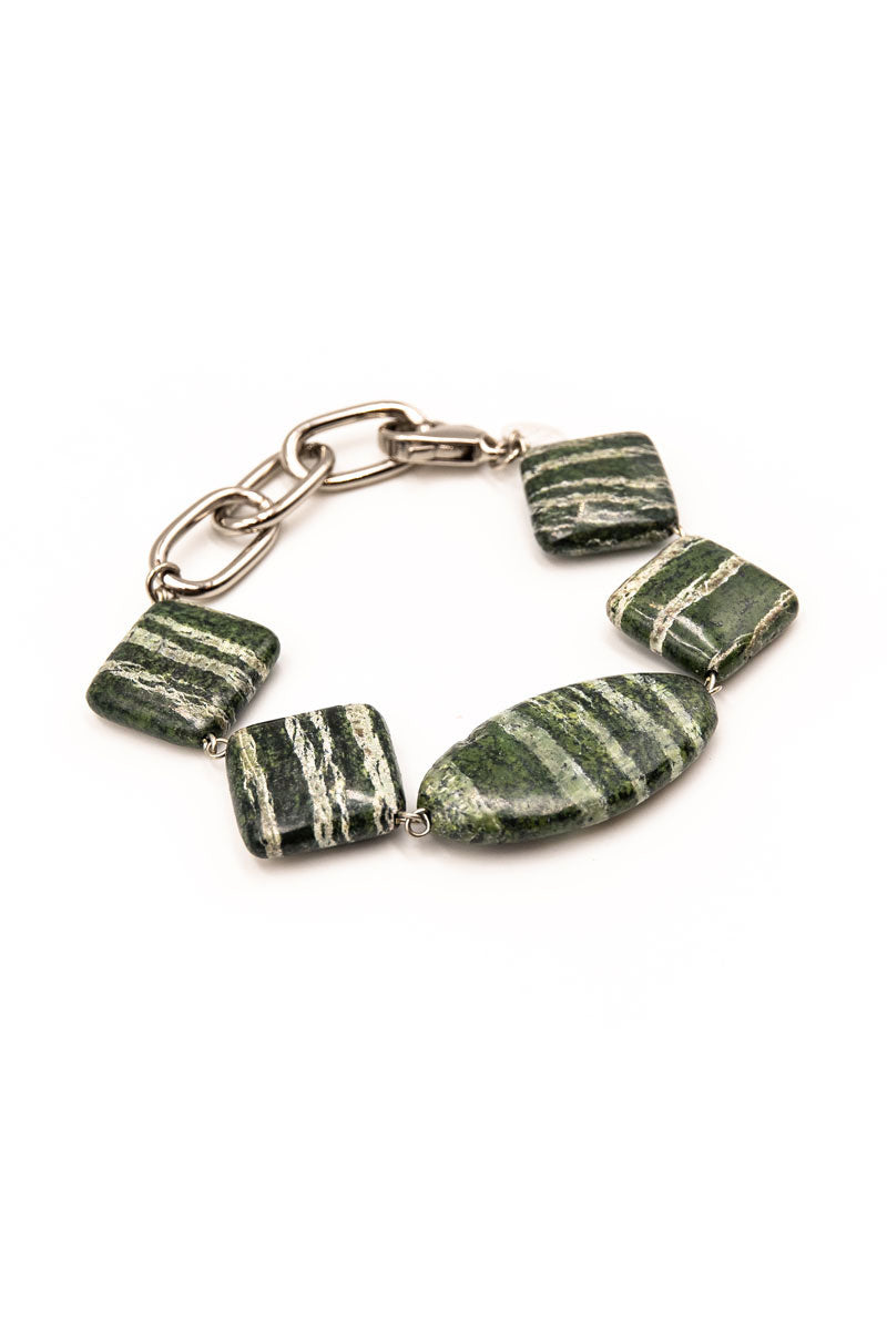 Serpentine Chrysotile bracelet