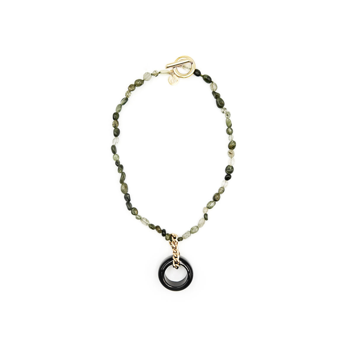 Dani Weels - Prehnite pendant necklace