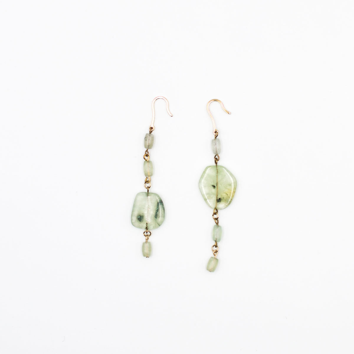 Prehnite Pendant Earrings