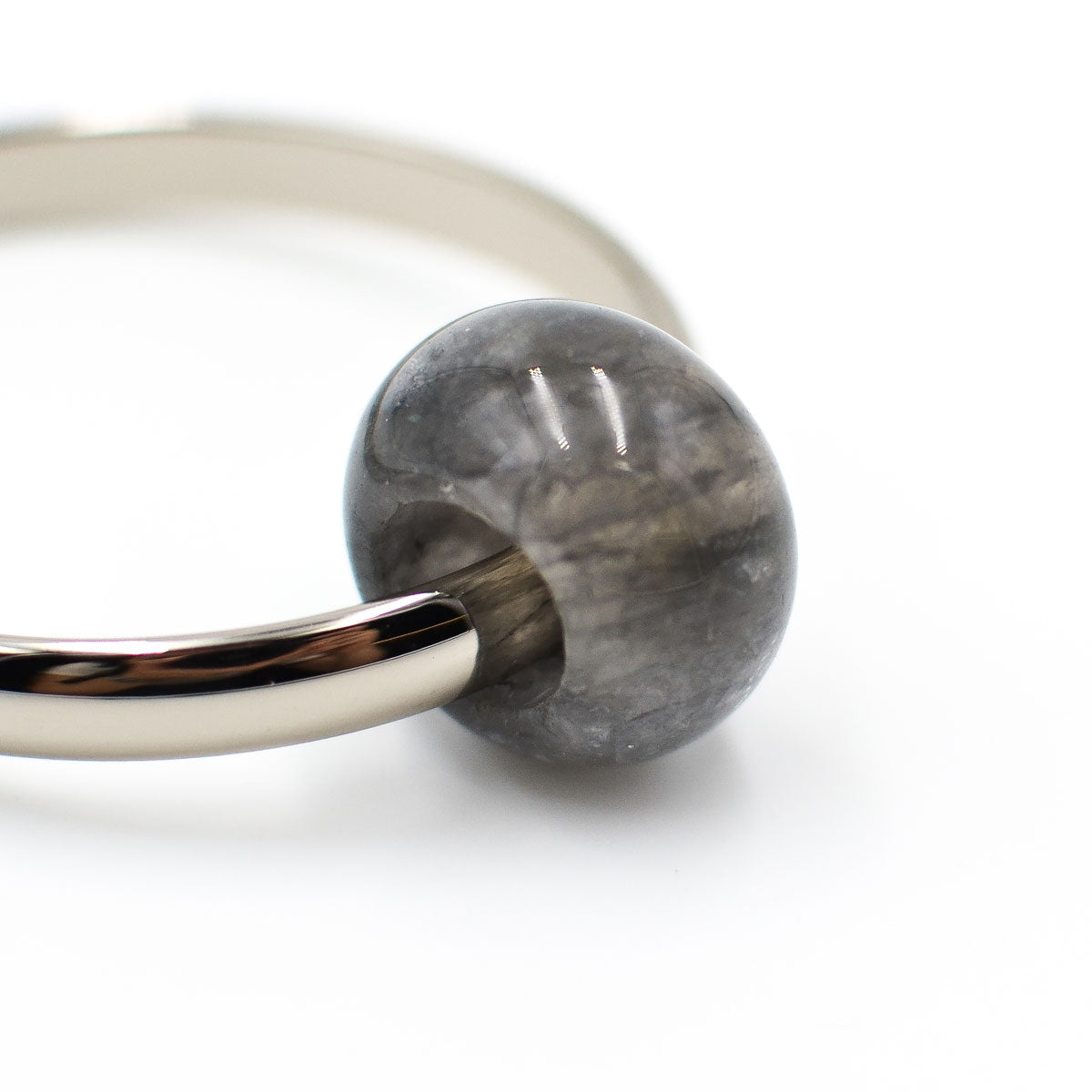 Dani Wheels - Silver bracelet Grey Quartz